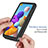 Carcasa Bumper Funda Silicona Transparente 360 Grados YB1 para Samsung Galaxy A21s