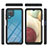 Carcasa Bumper Funda Silicona Transparente 360 Grados YB1 para Samsung Galaxy M12