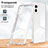 Carcasa Bumper Funda Silicona Transparente Espejo H01P para Motorola Moto E22