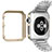 Carcasa Bumper Lujo Marco de Aluminio C01 para Apple iWatch 3 38mm Oro