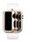 Carcasa Bumper Lujo Marco de Aluminio C01 para Apple iWatch 3 38mm Oro