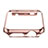 Carcasa Bumper Lujo Marco de Aluminio para Apple iWatch 3 42mm Rosa