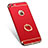 Carcasa Bumper Lujo Marco de Metal y Plastico con Anillo de dedo Soporte A01 para Apple iPhone 6 Rojo