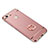 Carcasa Bumper Lujo Marco de Metal y Plastico con Anillo de dedo Soporte para Xiaomi Redmi Note 5A High Edition Oro Rosa