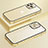 Carcasa Bumper Lujo Marco de Metal y Plastico Funda Bling-Bling LF1 para Apple iPhone 13 Pro Max