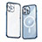 Carcasa Bumper Lujo Marco de Metal y Plastico Funda con Mag-Safe Magnetic Bling-Bling LF1 para Apple iPhone 13