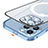 Carcasa Bumper Lujo Marco de Metal y Plastico Funda con Mag-Safe Magnetic Bling-Bling LF1 para Apple iPhone 13 Pro Max