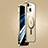 Carcasa Bumper Lujo Marco de Metal y Plastico Funda con Mag-Safe Magnetic JB1 para Apple iPhone 13