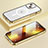 Carcasa Bumper Lujo Marco de Metal y Plastico Funda con Mag-Safe Magnetic LF1 para Apple iPhone 13