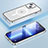 Carcasa Bumper Lujo Marco de Metal y Plastico Funda con Mag-Safe Magnetic LF1 para Apple iPhone 13