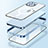 Carcasa Bumper Lujo Marco de Metal y Plastico Funda con Mag-Safe Magnetic LF1 para Apple iPhone 13 Pro