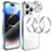 Carcasa Bumper Lujo Marco de Metal y Plastico Funda con Mag-Safe Magnetic LF3 para Apple iPhone 14 Pro