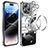 Carcasa Bumper Lujo Marco de Metal y Plastico Funda con Mag-Safe Magnetic LF3 para Apple iPhone 14 Pro Max