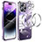 Carcasa Bumper Lujo Marco de Metal y Plastico Funda con Mag-Safe Magnetic LF3 para Apple iPhone 14 Pro Max