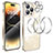 Carcasa Bumper Lujo Marco de Metal y Plastico Funda con Mag-Safe Magnetic LF3 para Apple iPhone 15 Pro