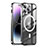 Carcasa Bumper Lujo Marco de Metal y Plastico Funda con Mag-Safe Magnetic LK1 para Apple iPhone 14 Pro