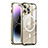 Carcasa Bumper Lujo Marco de Metal y Plastico Funda con Mag-Safe Magnetic LK1 para Apple iPhone 14 Pro