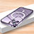 Carcasa Bumper Lujo Marco de Metal y Plastico Funda con Mag-Safe Magnetic LK2 para Apple iPhone 14