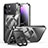 Carcasa Bumper Lujo Marco de Metal y Plastico Funda con Mag-Safe Magnetic LK4 para Apple iPhone 13 Pro