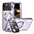 Carcasa Bumper Lujo Marco de Metal y Plastico Funda con Mag-Safe Magnetic LK4 para Apple iPhone 14 Plus