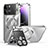 Carcasa Bumper Lujo Marco de Metal y Plastico Funda con Mag-Safe Magnetic LK4 para Apple iPhone 14 Pro