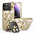 Carcasa Bumper Lujo Marco de Metal y Plastico Funda con Mag-Safe Magnetic LK4 para Apple iPhone 15 Pro