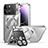 Carcasa Bumper Lujo Marco de Metal y Plastico Funda con Mag-Safe Magnetic LK4 para Apple iPhone 15 Pro