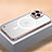 Carcasa Bumper Lujo Marco de Metal y Plastico Funda con Mag-Safe Magnetic QC1 para Apple iPhone 13 Pro