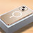 Carcasa Bumper Lujo Marco de Metal y Plastico Funda con Mag-Safe Magnetic QC2 para Apple iPhone 14 Plus