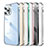 Carcasa Bumper Lujo Marco de Metal y Plastico Funda LF5 para Apple iPhone 13