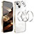 Carcasa Bumper Lujo Marco de Metal y Plastico Funda LF5 para Apple iPhone 15