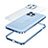 Carcasa Bumper Lujo Marco de Metal y Plastico Funda QC1 para Apple iPhone 14