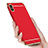Carcasa Bumper Lujo Marco de Metal y Plastico M01 para Apple iPhone X Rojo