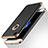 Carcasa Bumper Lujo Marco de Metal y Plastico M02 para Apple iPhone SE (2020) Negro