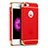 Carcasa Bumper Lujo Marco de Metal y Plastico para Apple iPhone SE Rojo