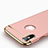 Carcasa Bumper Lujo Marco de Metal y Plastico para Apple iPhone X Oro Rosa