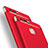 Carcasa Bumper Lujo Marco de Metal y Plastico para Huawei P9 Plus Rojo