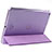 Carcasa de Cuero Cartera con Soporte L01 para Apple iPad Air Morado