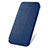 Carcasa de Cuero Cartera con Soporte L01 para Apple iPhone SE Azul