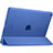 Carcasa de Cuero Cartera con Soporte L01 para Apple New iPad 9.7 (2018) Azul