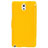 Carcasa de Cuero Cartera con Soporte L01 para Samsung Galaxy Note 3 N9000 Amarillo