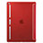 Carcasa de Cuero Cartera con Soporte L02 para Apple iPad Pro 12.9 Rojo