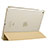 Carcasa de Cuero Cartera con Soporte L05 para Apple iPad Mini 4 Oro