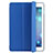 Carcasa de Cuero Cartera con Soporte L06 para Apple iPad Mini 2 Azul