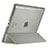 Carcasa de Cuero Cartera con Soporte para Apple iPad 4 Gris