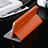 Carcasa de Cuero Cartera con Soporte para Apple iPhone 6S Naranja