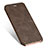 Carcasa de Cuero Cartera con Soporte para Apple iPhone 8 Marron