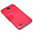 Carcasa de Cuero Cartera con Soporte para Samsung Galaxy Mega 6.3 i9200 i9205 Rojo