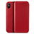 Carcasa de Cuero Cartera para Apple iPhone Xs Max Rojo