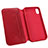 Carcasa de Cuero Cartera para Apple iPhone Xs Max Rojo